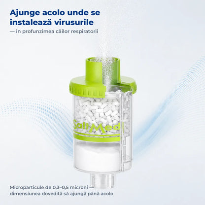 Emisie controlată de microparticule de sare